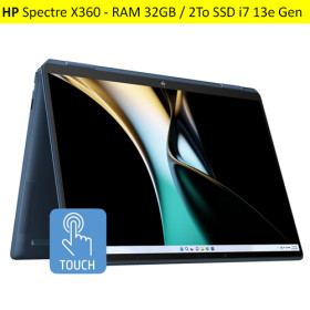 HP Spectre x360 Core i7 (32GB RAM DDR4 SSD 2To)