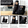 Téléphone sans fil Panasonic KX-TG3811SX 2,4 GH