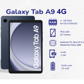Samsung Tab A9 4Go RAM / 64Go 5100 mAh
