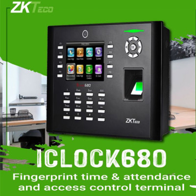 Lecteur d’empreintes digitales biométrique ZKTeco iClock 680