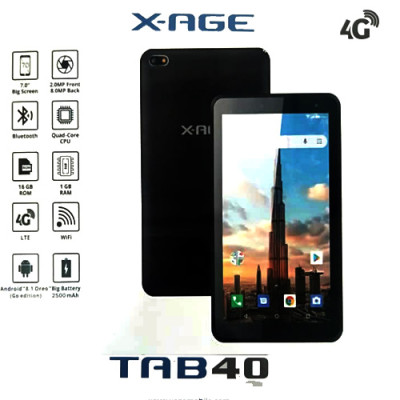 Tablette X-AGE Tab 40 4G Lte 8MP