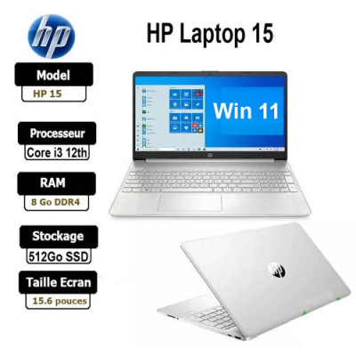 Ordinateur HP 15-dy5131wm Core i3 12e gén