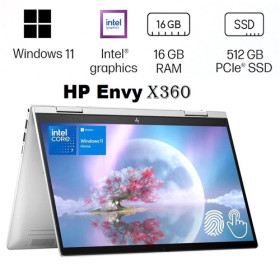 HP Envy X360 Core i7 16Go RAM 512Go SSD Écran Tactile