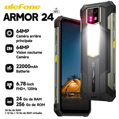 Ulefone Armor 24  12 Go RAM / 256Go 22000mAh