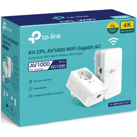 Kit de 2 TP-Link CPL WiFi AC1200 Mbps CPL 1000 Mbps Ethernet Gigabit