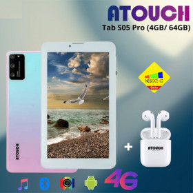 ATOUCH  S05 Pro 4 Go/64 Go 7 pouces  avec oreillettes