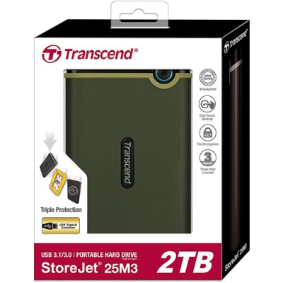 Disque dur externe 2 To Transcend StoreJet 25M3 USB3.1