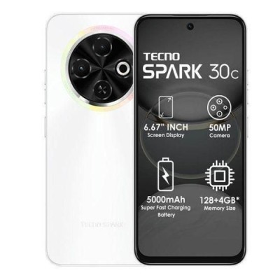 Tecno Spark 30C 4G Blanc (4Go RAM / 128Go)
