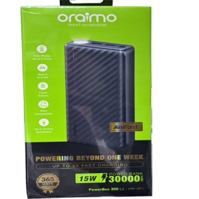 Power Bank Oraimo 30000 mAh 15Watts