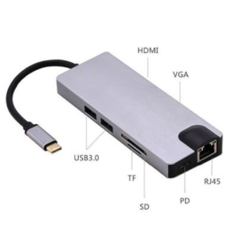 Adaptateur Hub USB-C To HDTV+USB 3.0 6 en 1