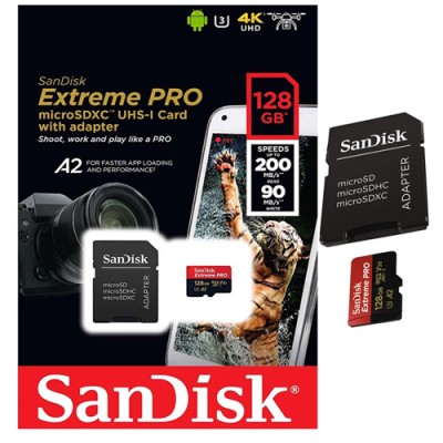 Carte Mémoire SanDisk Extreme PRO 128Go