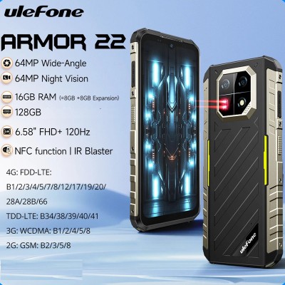 Ulefone Armor 22  8 Go RAM 128Go 6600 mAh