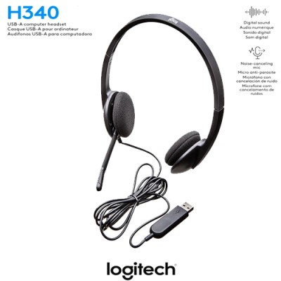 Logitech USB Headset H340 22 ohms