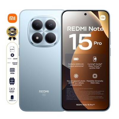 Redmi Note 15 Pro 4G  08/256 Go