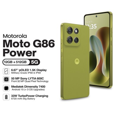 Motorola Moto G86 Power 5G 12/512Go