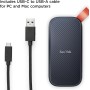 SanDisk 2 To SSD 800 Mo/s USB 3.2 Gen 2