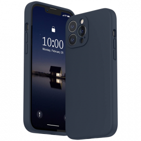Coque en silicone pour iPhone 13 Pro Max noir